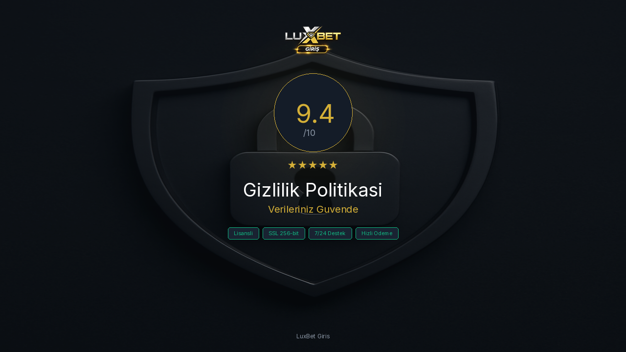Gizlilik Politikasi - Verileriniz Bizimle Guvende